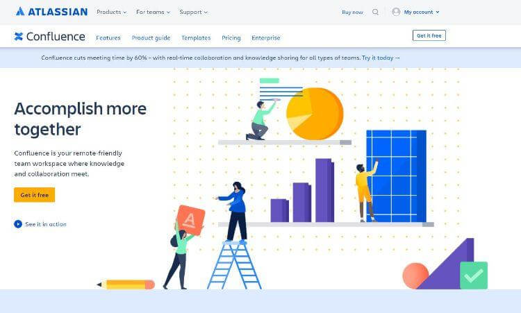Confluence homepage
