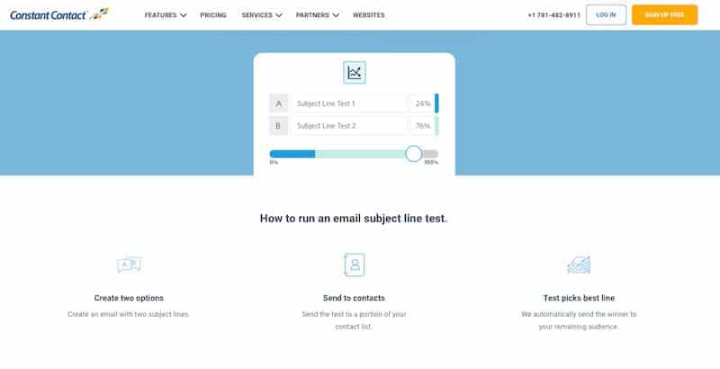 Constant Contact A/B Testing