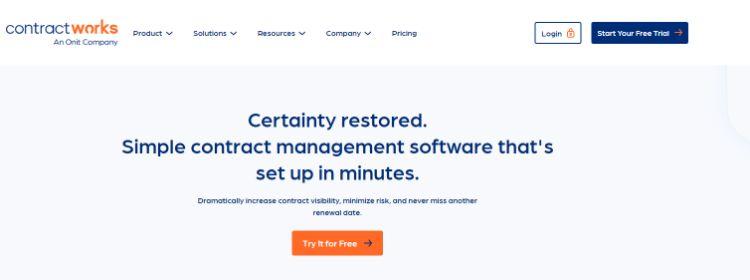 contractworks homepage