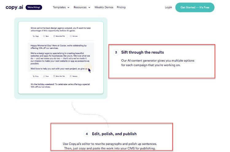 COPY AI features2