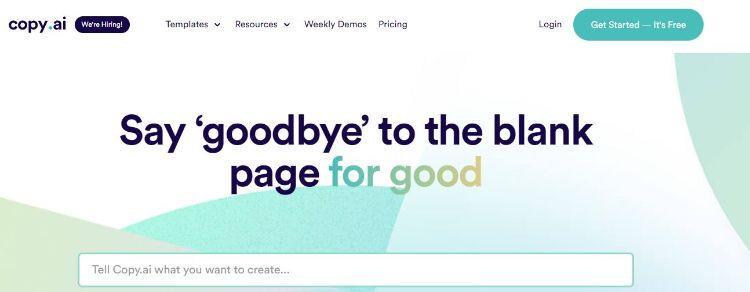 copy homepage