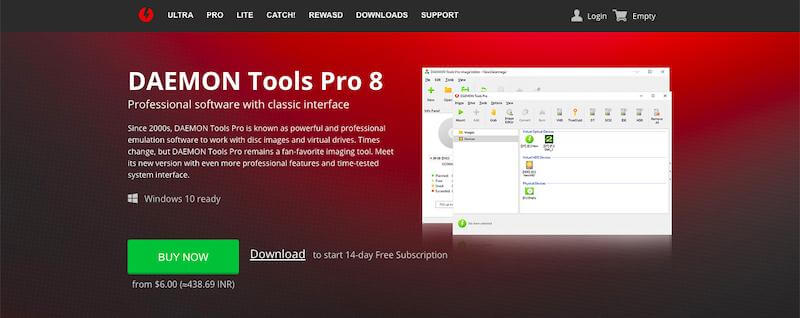 DAEMON Tools Pro 8: imaging tool