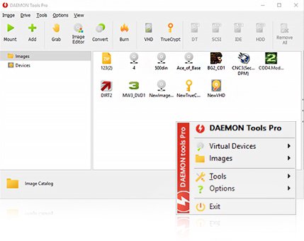 DAEMON Tools Pro 8 Interface