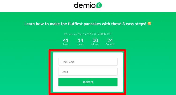 demio registration