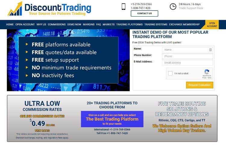 discounttrading homepage