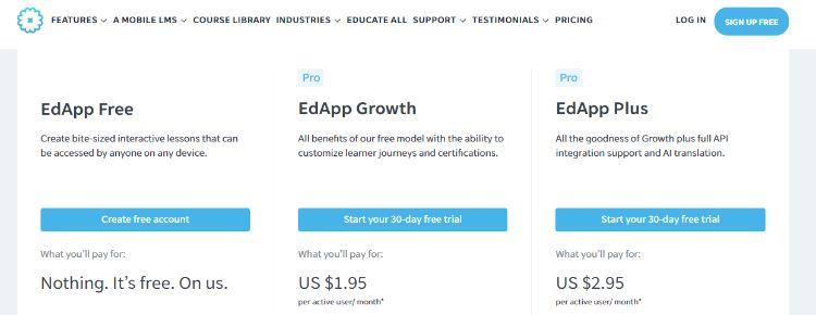edapp pricing