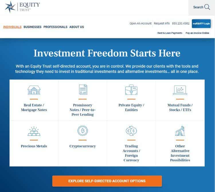 equity trust homepage