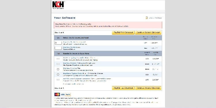 Express Scribe Pricing Page