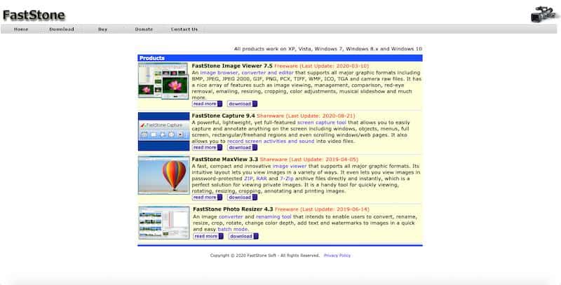 FastStone photo management tool