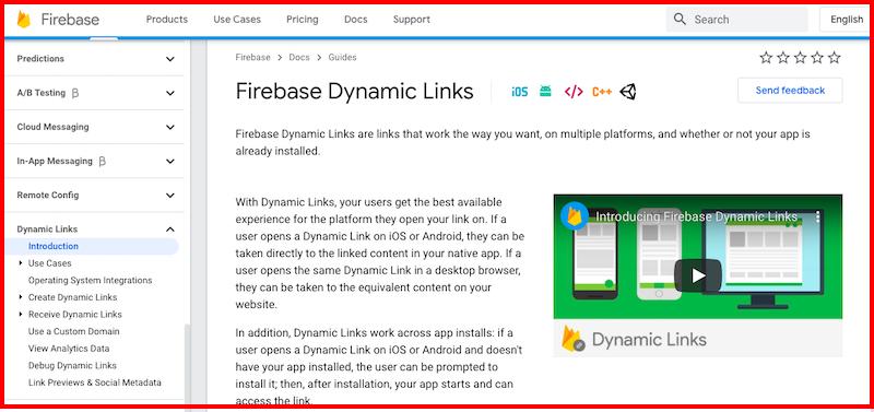 Firebase Dynamic Links by Google