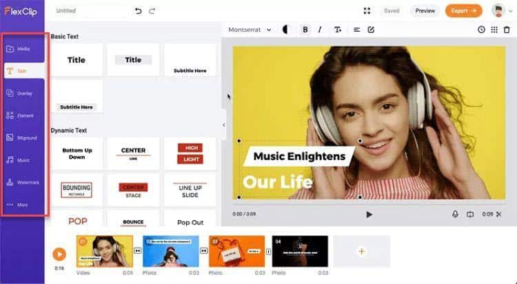 flexclip ux