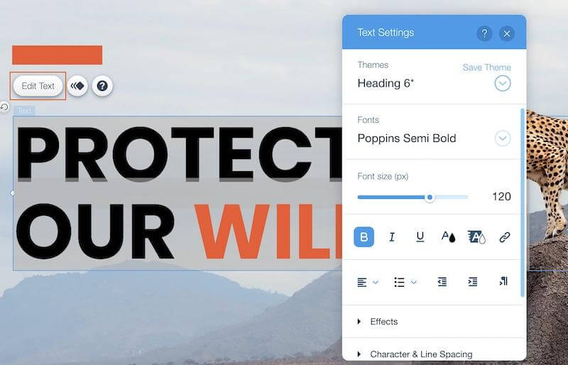 Format Text - Wix Drag-And-Drop