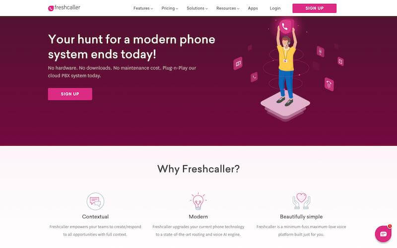 Freshcaller: cloud PBX system