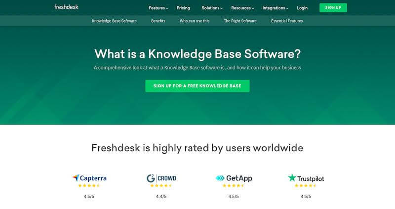 Freshdesk: knowledge base tool 