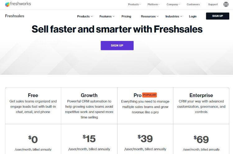 freshworks pricing