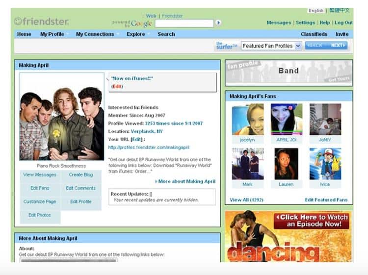Friendster Social Media Platform