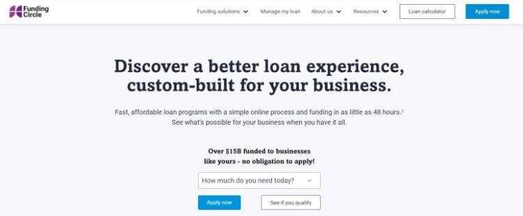 fundingcircle homepage
