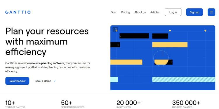 ganttic homepage
