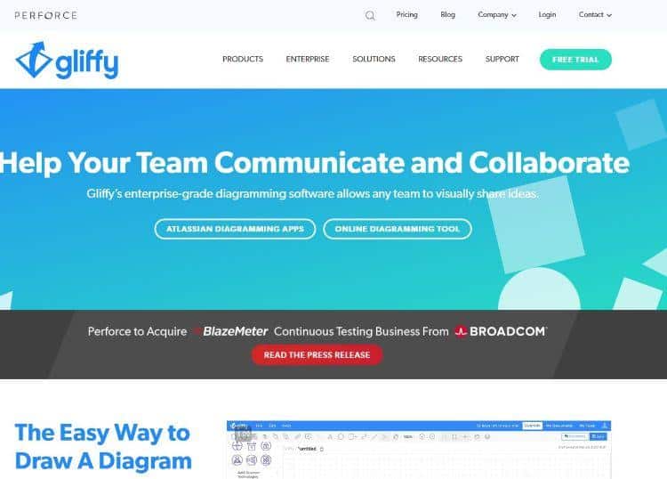 gliffy homepage