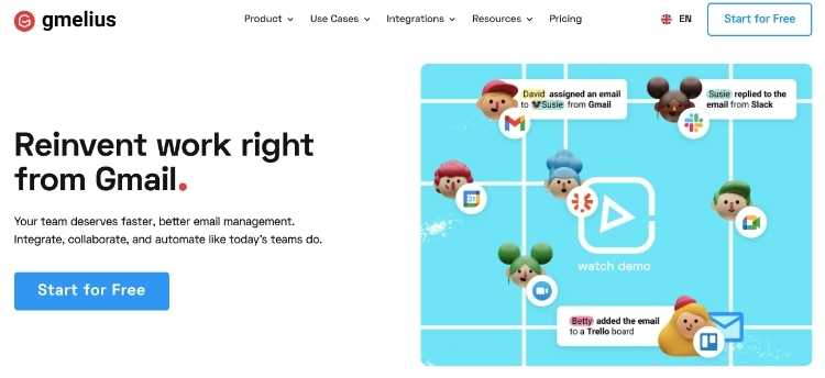 Gmelius Homepage