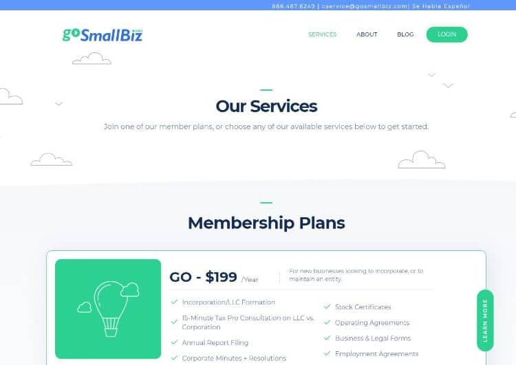 gosmallbiz pricing