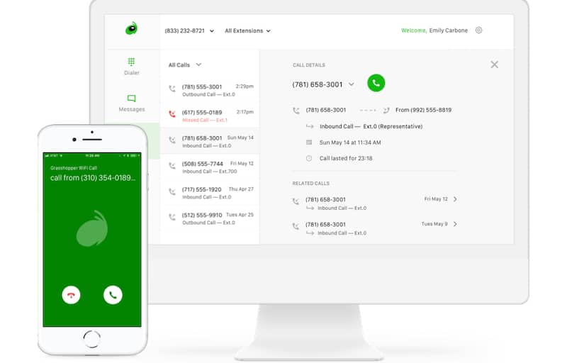 Grasshopper: business greeting feature