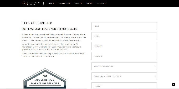 Gunderson Direct Contact Page