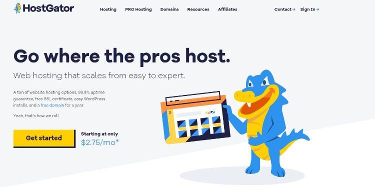 hostgator homepage