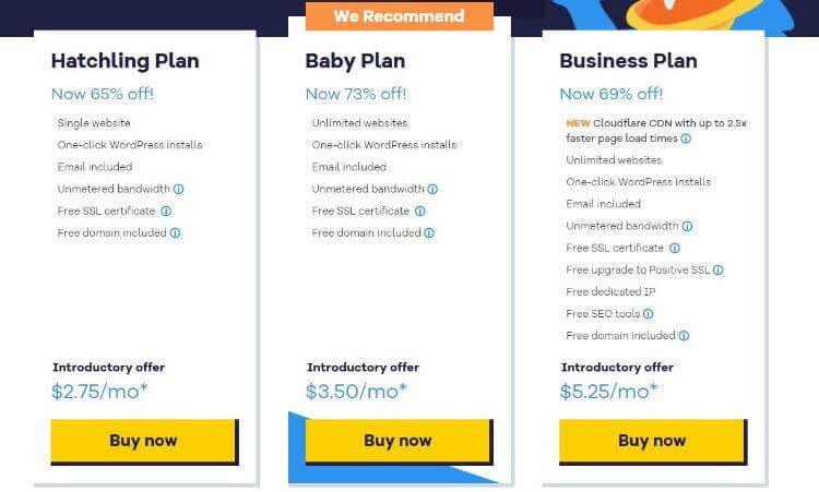 hostgator pricing