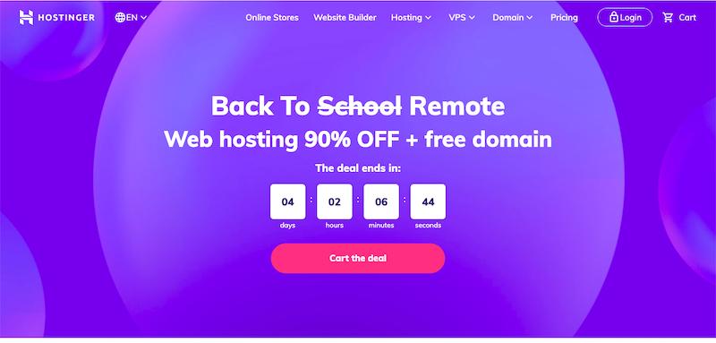Hostinger: cheapest web-hosting platform