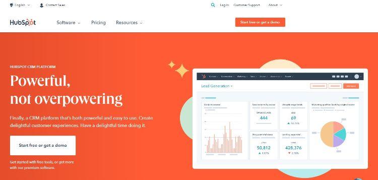 hubspot homepage