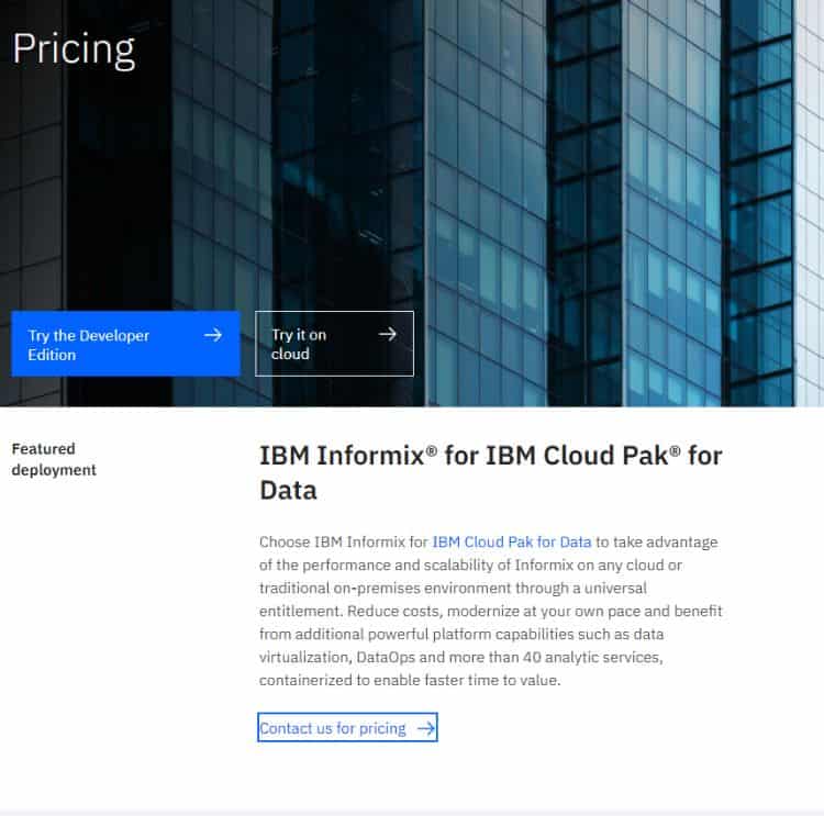 ibm pricing