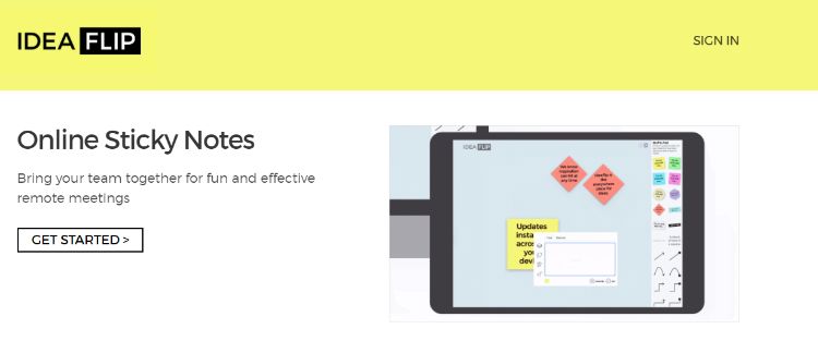 ideaflip homepage