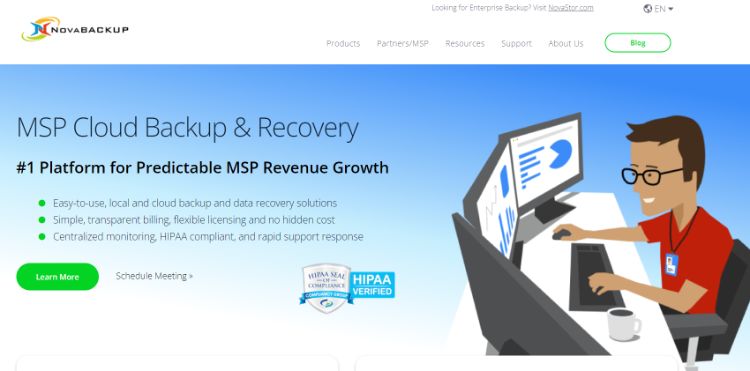 novabackup homepage