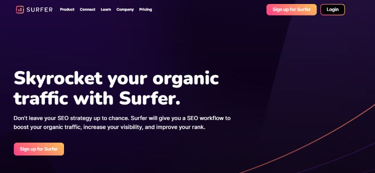 surfer homepage
