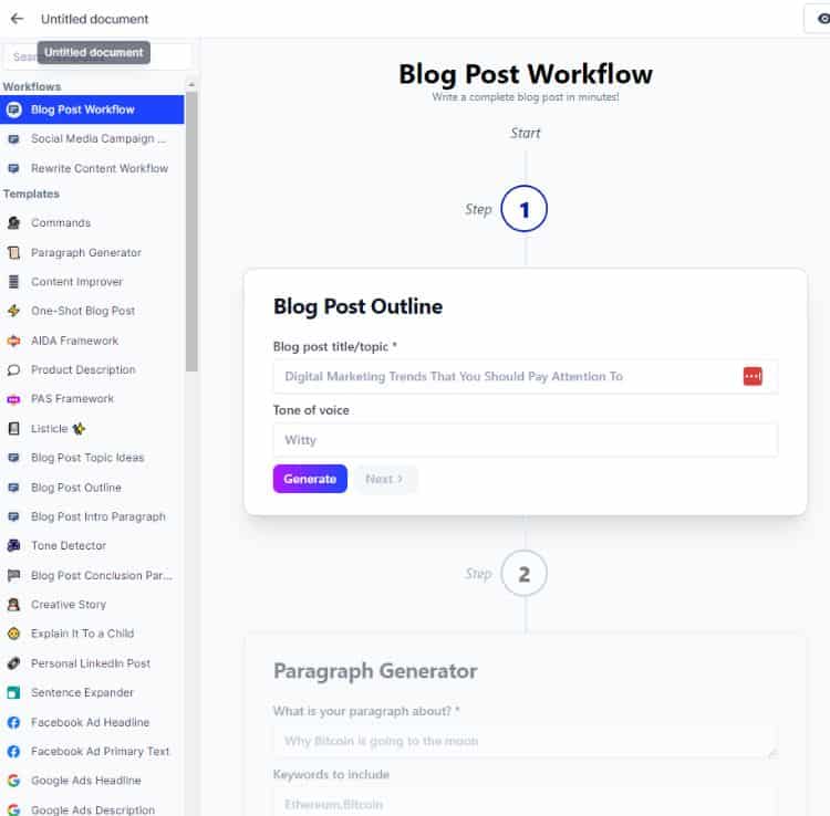 workflow creator