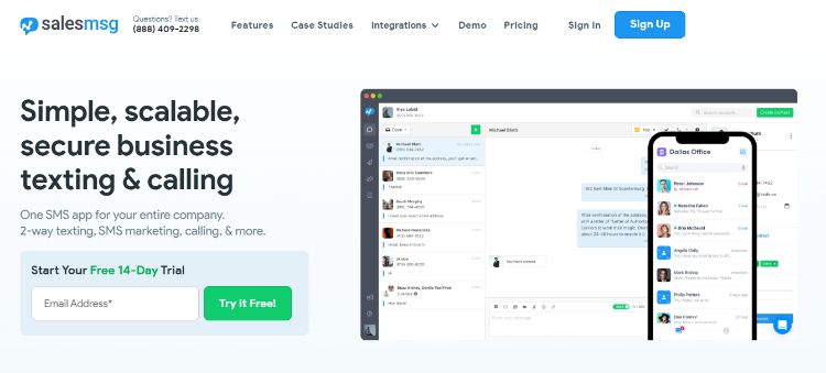 salesmessage homepage