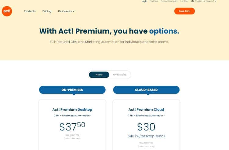 act pricing