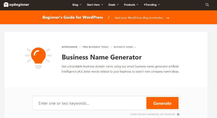 business name generator