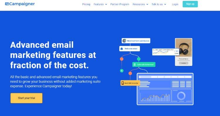 campaigner homepage