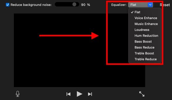 iMovie: Equalizer Preset 