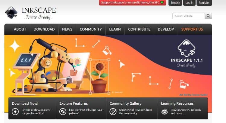 inkscape homepage