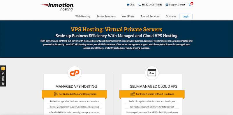 InMotion: VPS hosting services