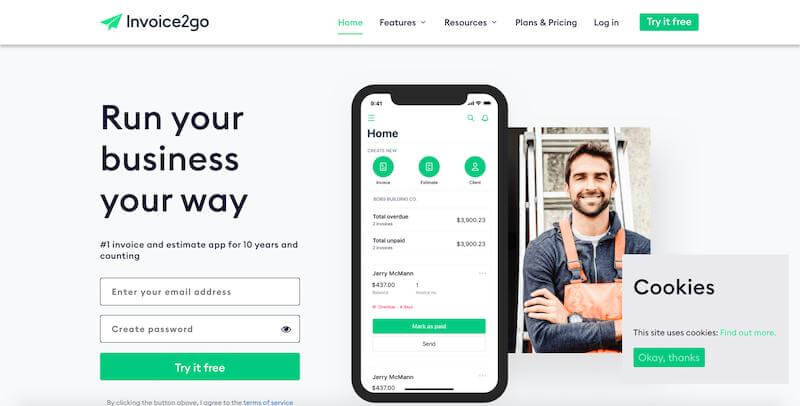 Invoice2go software