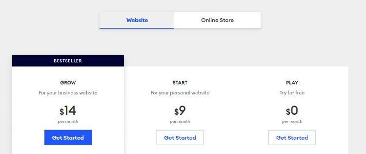 jimdo pricing