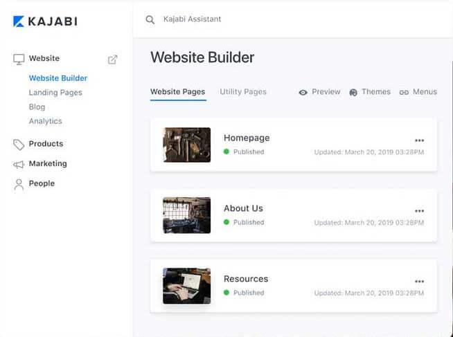 Kajabi: Website Builder