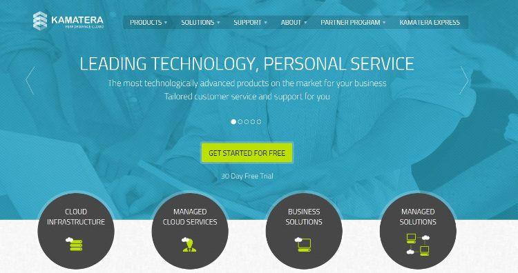 kamatera homepage