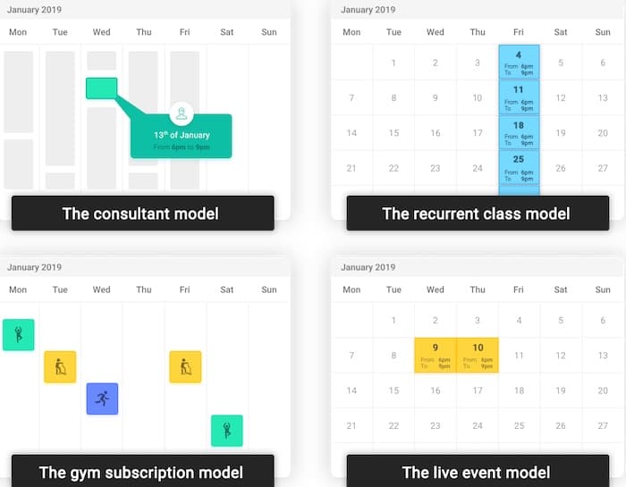 Kartra calendar models