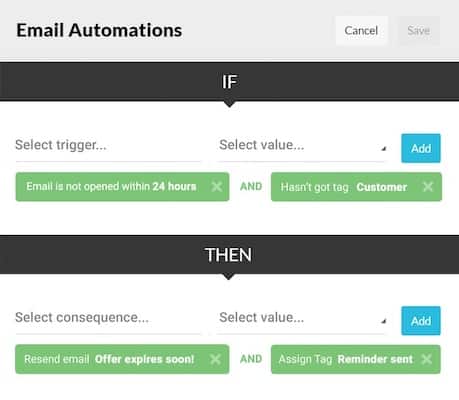 Kartra: if then automation