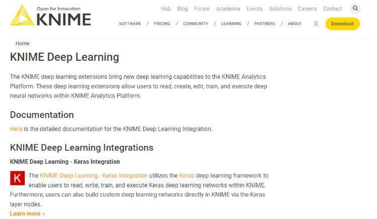 knime homepage